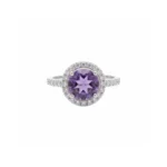 Radiant Aura Ring – Amethyst