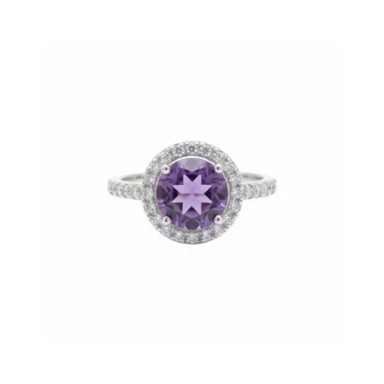 Radiant Aura Ring – Amethyst