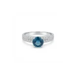 Luminous Band Ring – London Blue Topaz
