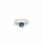 Luminous Band Ring – Swiss Blue Topaz