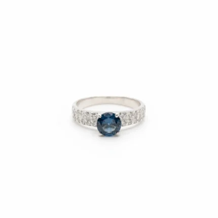 Luminous Band Ring – Swiss Blue Topaz