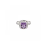Celestial Halo Ring – Amethyst
