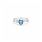 Eternal Heart Ring – Sky Blue Topaz