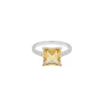 Luminous Square Ring – Citrine - Image 3