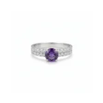 Luminous Band Ring – Amethyst