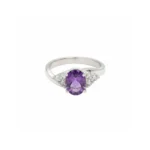 Trinity Spark Ring – Amethyst - Image 2