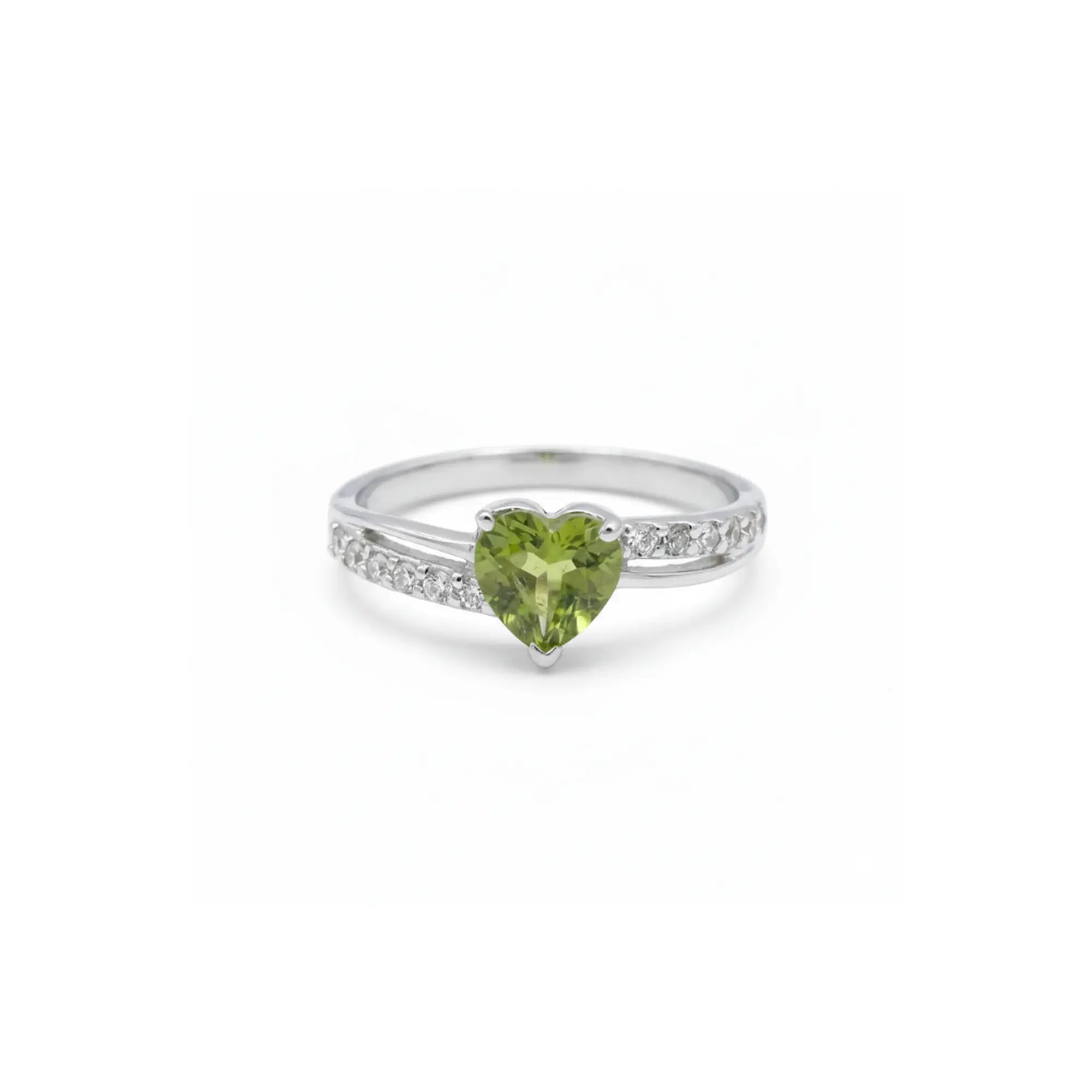207 Eternal Heart Ring – Peridot - Image 1