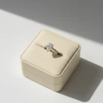 Radiant Teardrop Ring – White Topaz - Image 2