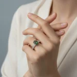 Celestial Charm Ring – Chromium Diopside - Image 3