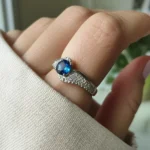 Eternal Grace Ring – London Blue Topaz - Image 5