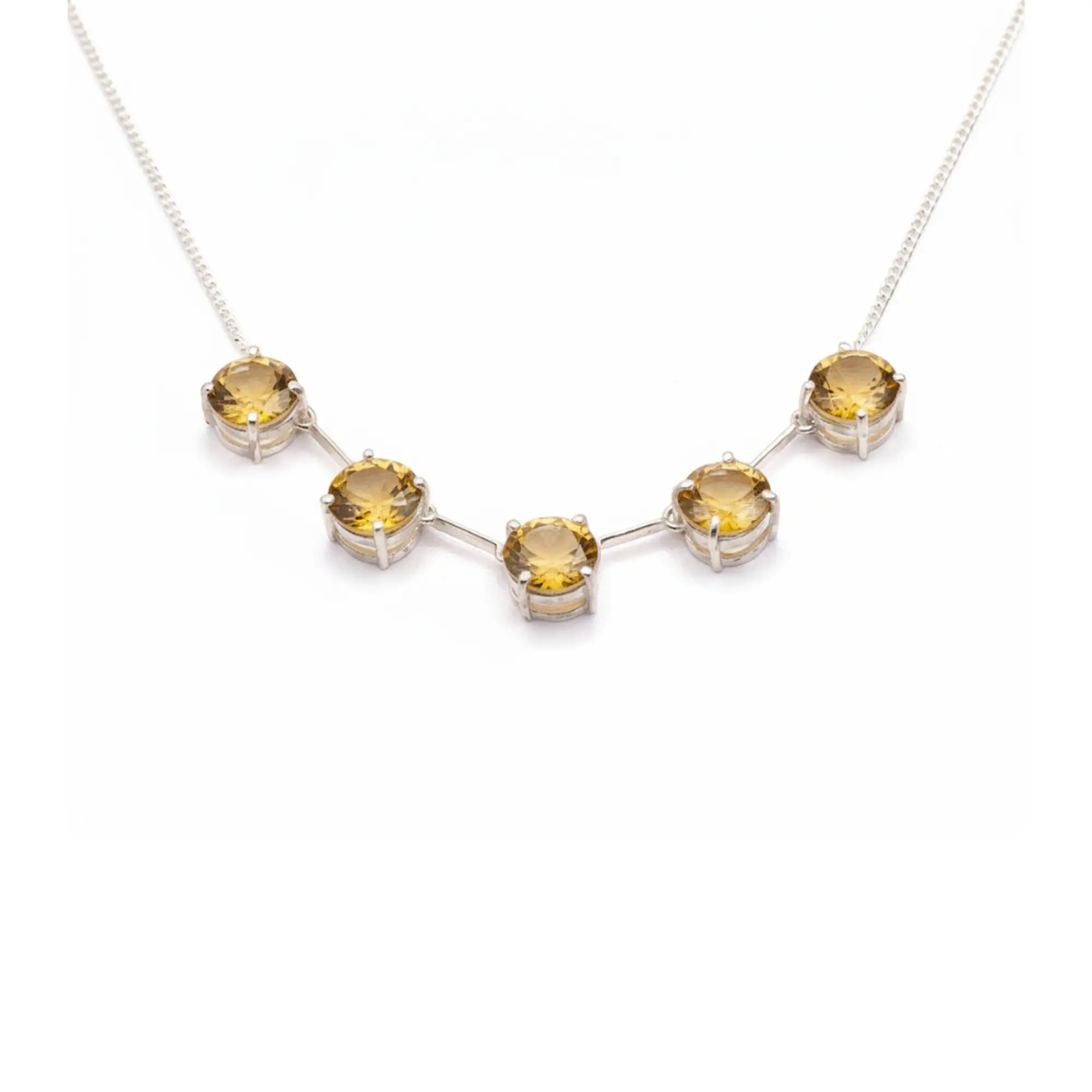 70 Serenity Bar Necklace – Citrine - Image 1