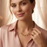 Serenity Bar Necklace – Citrine - Image 3